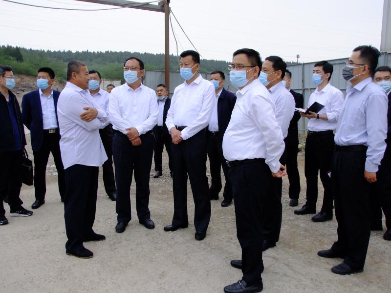 抓住项目不放松---王勤光到火博体育在线集团调研重点项目情况